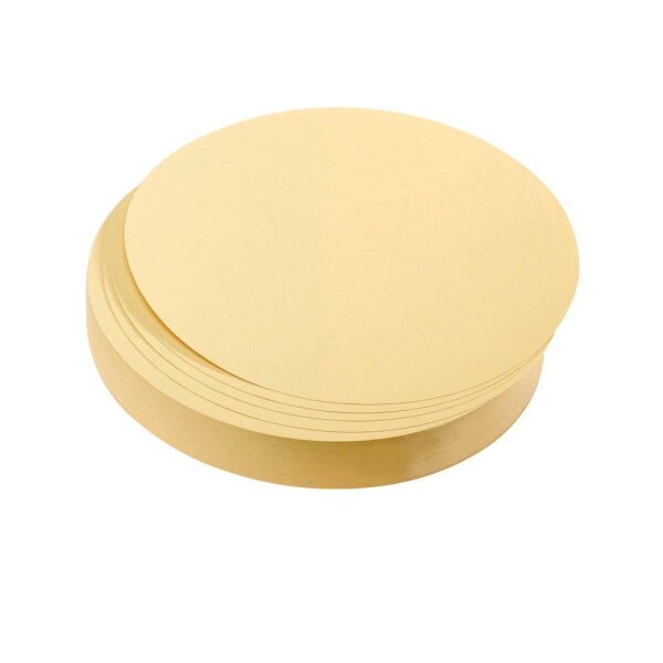 FRANKEN Moderationskarten gelb Ø 19,5 cm, 500 St.