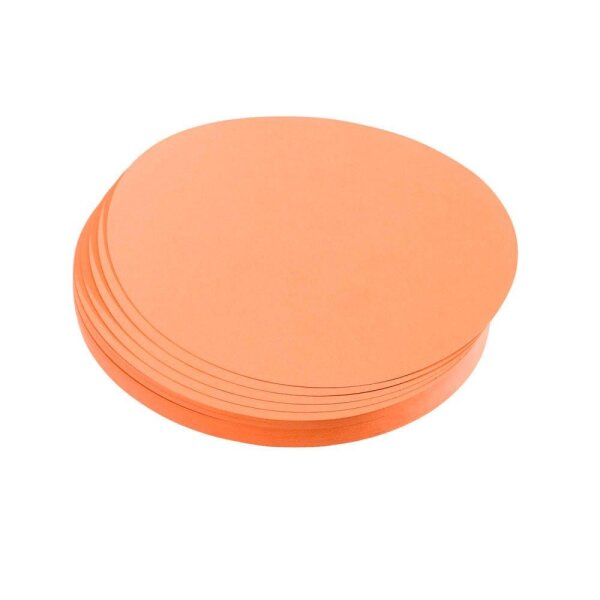 FRANKEN Moderationskarten orange Ø 9,5 cm, 500 St.