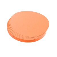 FRANKEN Moderationskarten orange Ø 9,5 cm, 500 St.