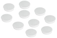 FRANKEN Magnet weiß, Kunststoff Ø 3,8 cm, 10...