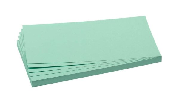 FRANKEN Moderationskarten grün 9,5 x 20,5 cm, 500 Blatt