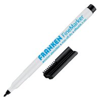 FRANKEN Whiteboard- und Flipchart-Marker schwarz 1,0 -...