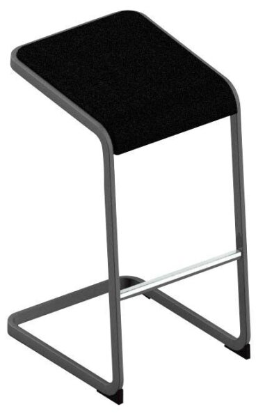Quadrifoglio Barhocker C-STOOL OCSTOA01/2ZDG schwarz, 1 St.