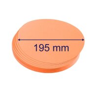 FRANKEN Moderationskarten orange Ø 19,5 cm, 500 St.