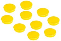 FRANKEN Magnet gelb, Kunststoff Ø 3,8 cm, 10 St.