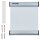 FRANKEN Türschild Aluminium silber 14,8 x 14,8 cm, 1 St.