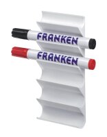 FRANKEN Stiftehalter weiß Acryl 6 Fächer 7,5 x...