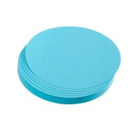 FRANKEN Moderationskarten blau Ø 9,5 cm, 500 St.