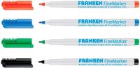 FRANKEN Whiteboard- und Flipchart-Marker farbsortiert 1,0...
