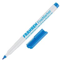 FRANKEN Whiteboard- und Flipchart-Marker blau 1,0 - 2,0...