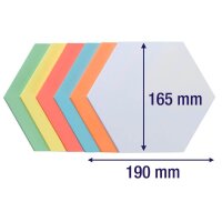 FRANKEN Moderationskarten farbsortiert 16,5 x 19,0 cm,...