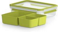 emsa Lunchbox CLIP & GO transparent 1,2 l, 1 St.