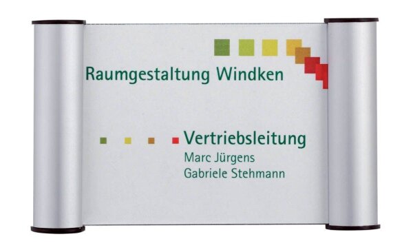 FRANKEN Türschild Aluminium silber 18,0 x 11,5 cm, 1 St.