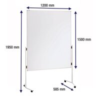 FRANKEN Moderationswand ECO 120,0 x 150,0 cm weiß