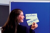 FRANKEN Moderationswand PRO 120,0 x 150,0 cm blau