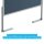 FRANKEN Moderationswand PRO klappbar 120,0 x 150,0 cm blau