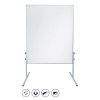 FRANKEN mobiles Whiteboard X-tra!Line 120,0 x 150,0 cm weiß lackierter Stahl