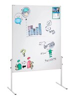 FRANKEN mobiles Whiteboard X-tra!Line 120,0 x 150,0 cm weiß lackierter Stahl