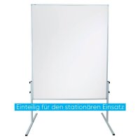 FRANKEN mobiles Whiteboard X-tra!Line 120,0 x 150,0 cm weiß lackierter Stahl