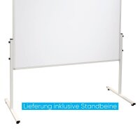 FRANKEN mobiles Whiteboard X-tra!Line 120,0 x 150,0 cm weiß lackierter Stahl