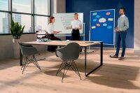FRANKEN Moderationswand U-Act!Line® klappbar 120,0 x 150,0 cm weiß
