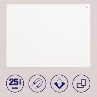FRANKEN Glas-Magnettafel 120,0 x 90,0 cm weiß