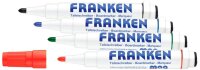 FRANKEN KombiMarker® Whiteboard-Marker farbsortiert 1,0 - 3,0 mm, 4 St.