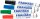 FRANKEN KombiMarker® Whiteboard-Marker farbsortiert 1,0 - 3,0 mm, 4 St.
