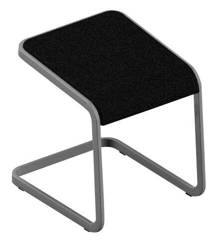 Quadrifoglio Büro-Sitzhocker C-STOOL OCSTOB01/2M6O schwarz, 1 St.
