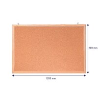 FRANKEN Pinnwand 120,0 x 80,0 cm Kork braun