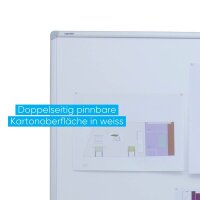 FRANKEN Moderationswand PRO 120,0 x 150,0 cm weiß
