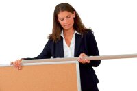 FRANKEN Moderationswand PRO 120,0 x 150,0 cm braun