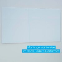 FRANKEN Glas-Magnettafel 240,0 x 120,0 cm weiß