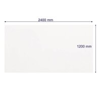 FRANKEN Glas-Magnettafel 240,0 x 120,0 cm weiß