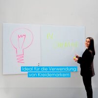 FRANKEN Glas-Magnettafel 240,0 x 120,0 cm weiß