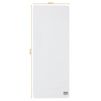 nobo Glas-Magnettafel Mini 14,0 x 36,5 cm weiß