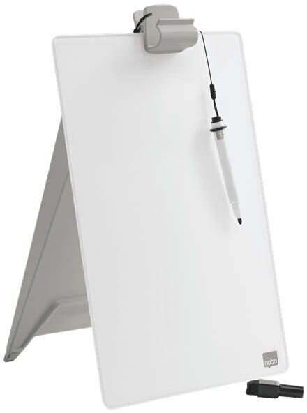 nobo Schreibtisch-Whiteboard Notiz 21,6 x 29,7 cm brillant weiß Glas