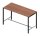 Quadrifoglio Konferenztisch Creo nussbaum rechteckig, 4-Fuß-Gestell grau, 180,0 x 80,0 x 107,0 cm