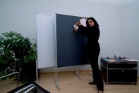 FRANKEN Moderationswand PRO 120,0 x 150,0 cm grau
