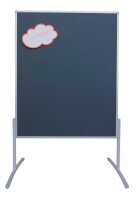FRANKEN Moderationswand PRO 120,0 x 150,0 cm grau