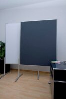 FRANKEN Moderationswand PRO 120,0 x 150,0 cm grau