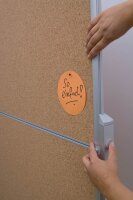 FRANKEN Moderationswand PRO klappbar 120,0 x 150,0 cm braun