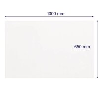 FRANKEN Glas-Magnettafel 100,0 x 65,0 cm weiß