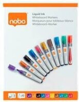 nobo Liquid Ink Whiteboard-Marker farbsortiert 3,0 mm, 10...
