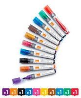 nobo Liquid Ink Whiteboard-Marker farbsortiert 3,0 mm, 10 St.