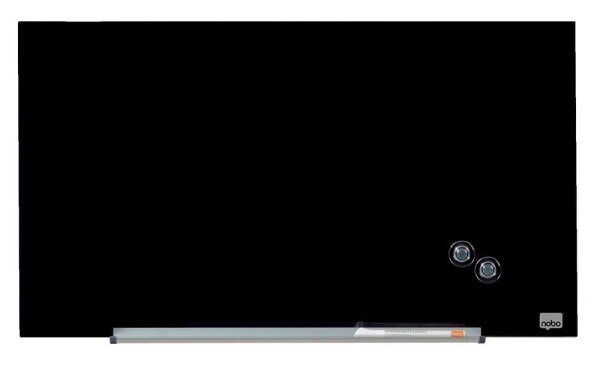 nobo Glas-Magnettafel Impression Pro Widescreen 68,0 x 38,0 cm schwarz