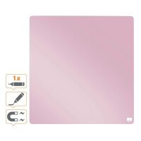 nobo Magnettafel beschreibbar 36,0 x 36,0 cm rosa  ( 1915623 )