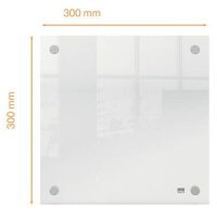 nobo Acrylglas-Schreibtafel 30,0 x 30,0 cm transparent
