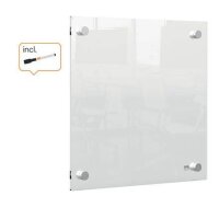 nobo Acrylglas-Schreibtafel 30,0 x 30,0 cm transparent