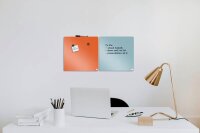 nobo Magnettafel beschreibbar 36,0 x 36,0 cm orange